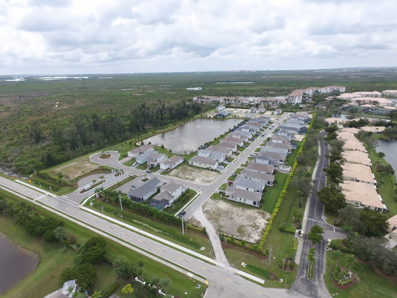 Tide Marsh by Neal Communities is located in Fort Myers, just a short distance from Fort Myers Beach. This desirable niche community of 63 homes is already more than halfway sold out. Homes start in the mid-$400s and range from around 1500 to 3000 square feet.